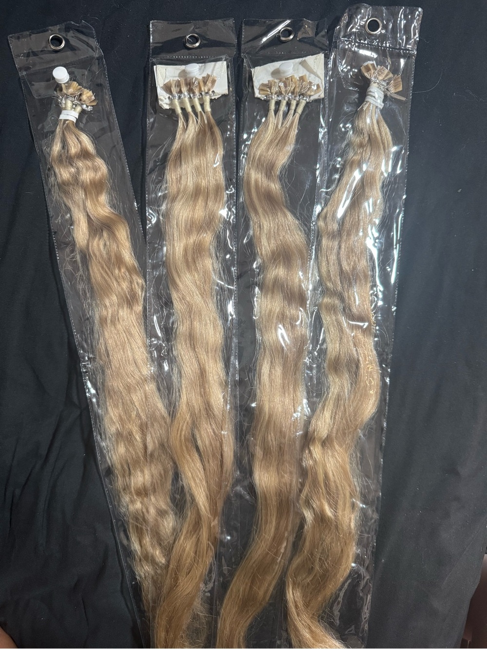 24” Donna Bella Wavy Hair Extensions –Blonde Blend Shade (120g)